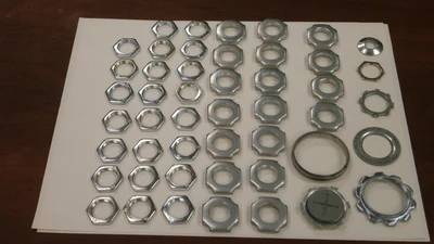 New Steel Conduit Locknuts (, Misc sizes, QTY 140)
