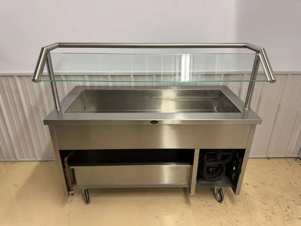 Used Randell Used Randell RAN SCA-4 Refrigerated 4 Pan Serving Counter, Cold Food 120V Food Prep Tables Illinois US | Falcon Restaurant Supply #1375102