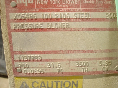 Used _UNKNOWN_ _UNKNOWN_ Pressure Blowers Minnesota US | A&I Equipment #1317596
