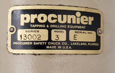 Used PROCUNIER MODEL 3 Tapping Heads Kentucky US | Aucto #1315686