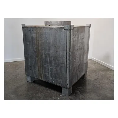 Used 395 Gal Stainless Steel Tote Bin