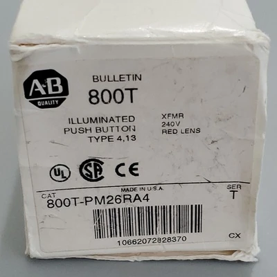 NEW Allen-Bradley 800T-PM26RA4