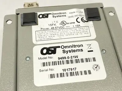 9499-0-21W | Omnitron Systems  OmniConverter GPoE+/SE FIber Converter Module - Used