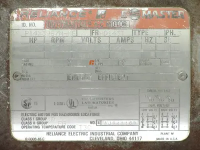 USED NEW YORK BLOWER CO COMPACT GI FAN