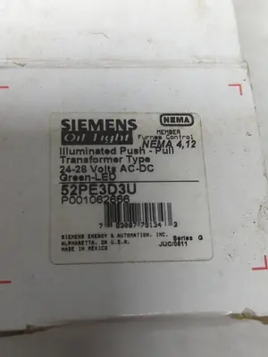 New | in-Stock SIEMENS 52PE3D3U Miscellaneous Equipment (Electrical & Power) | Surplus Asset Holdings #1198579
