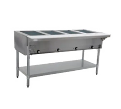 Eagle Group DHT4-240 63 1/2" Hot Food Table w/ (4) Wells & Cutting Board, 240v/1ph