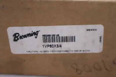 NEW BROWNING 1VP60X3/4 / 1VP60X34 PULLEY SINGLE GROOVE STOCK H696A