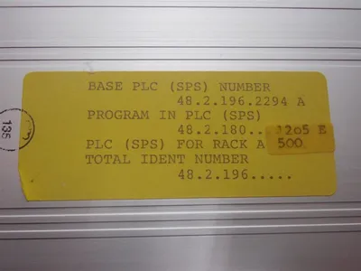 Piller 48.2.196 Motor PC 500 Rack Module Used