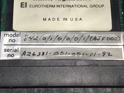 USED EUROTHERM CONTROLS 842/0/1/0/0/0/1/AJF000