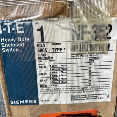 Used Siemens NF-352 Misc Industrial Equipment California US | Davliegogo LLC #1727937
