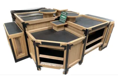 Refurbished 8 Piece Dry Produce Display