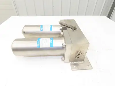 Parker 13800-31405-4BDX1-8-3/4 Fulflo Stainless Dual Filter Housing Assembly