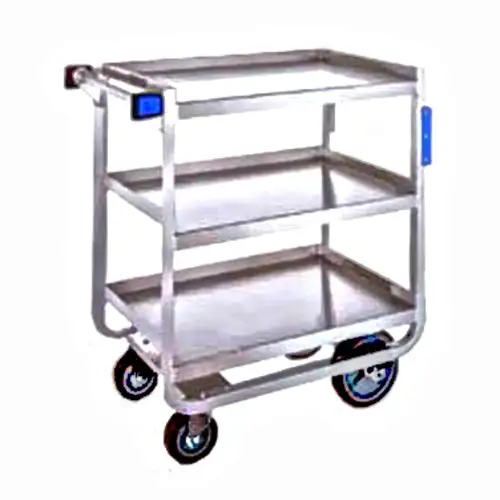 Lakeside 949 3 Level Stainless Utility Cart w/ 1000 lb Capacity, Raised Ledges