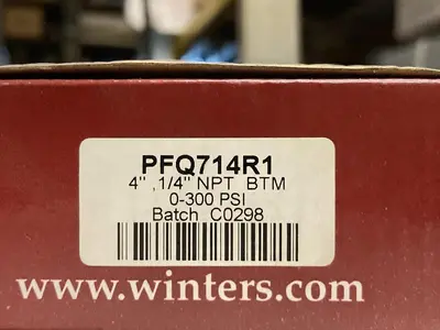 New | in-Stock WINTERS PFQ714R1 Universal Pressure Meters Ohio US | Surplus Asset Holdings #1235037