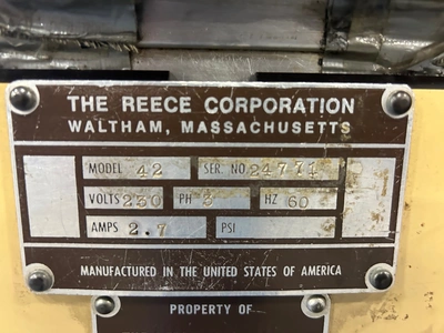 Used Reece Model 42 Industrial Automatic Pocket Welt/Welting/Buttonhole Machine