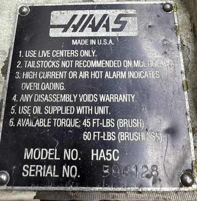 HAAS HA5C Rotary Tables | Fram Fram LLC (15)