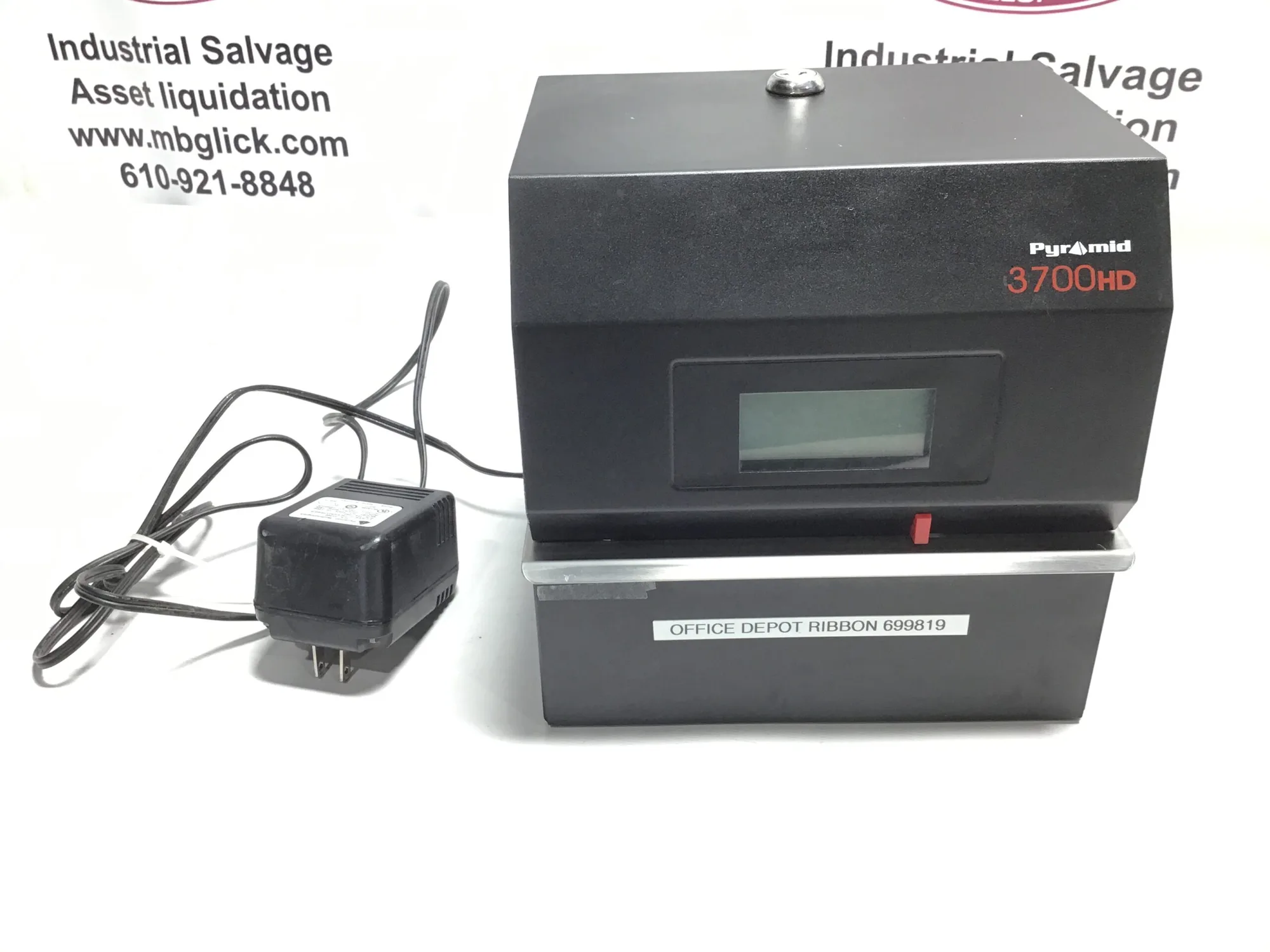 Pyramid 3700 Time Recording Equipment Heavy-Duty Time Clock 18VAC 60Hz 19W