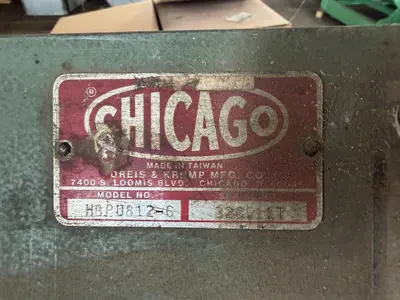 Used 2009 CHICAGO DREIS & KRUMP HBPU812-6 Box & Pan Brakes including Finger Ohio US | G-2000, Inc. #1333607