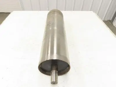 Hytrol 6"x 20.25" Crowned Take-Up Pulley for 24" Conveyor 21"BF 1-3/16" Shaft