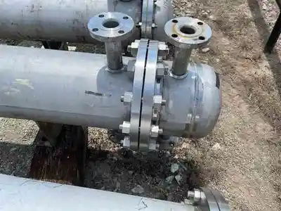 92 sq ft perry stainless steel shell & tube heat exchanger