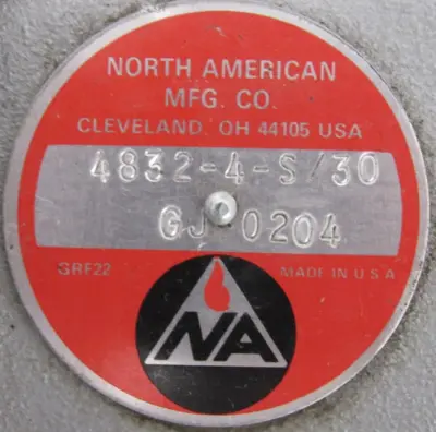 NEW NORTH AMERICAN 4832-4-S/30 BURNER 48324S30
