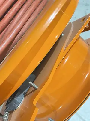 USED ABB FLEXPENDANT CABLE 10M W/ INDUSTRIAL GRADE CABLE REEL