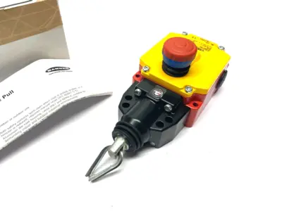 USED BANNER ENGINEERING HEAVY DUTY EMERGENCY STOP ROPE PULL MODULE 2 NO, 2NC