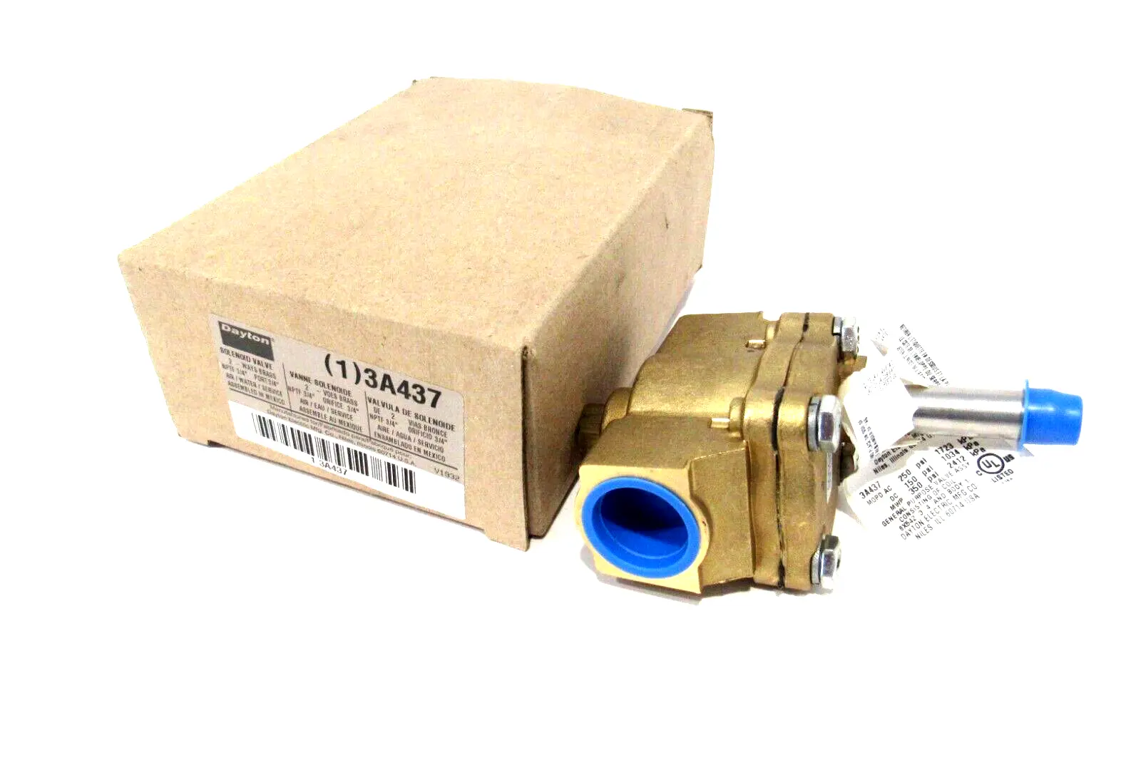 NEW DAYTON 3A437 SOLENOID VALVE
