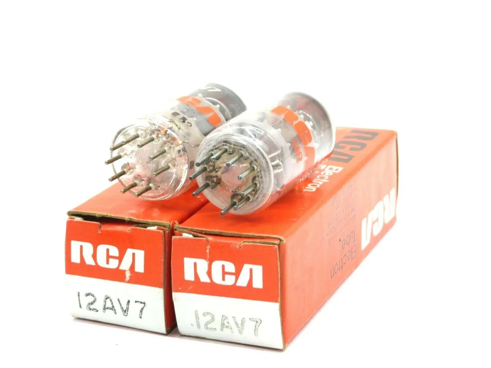 2 NEW RCA 12AV7 ELECTRON TUBE