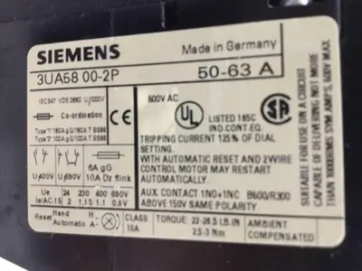 USED SIEMENS 3UA58 00-2P