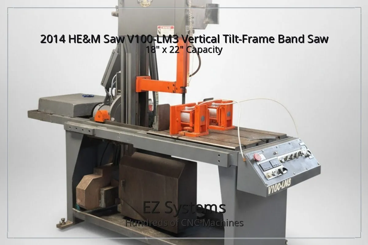 Used 2014 HEM V100LM-3 Vertical Band Saws California US | [EZ] EZ Systems #1228078
