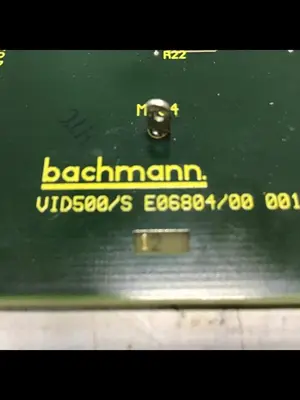 USED BACHMANN ELECTRONIC VID500/S