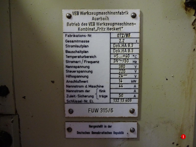 USED 1986 WMW FUW 315/6
