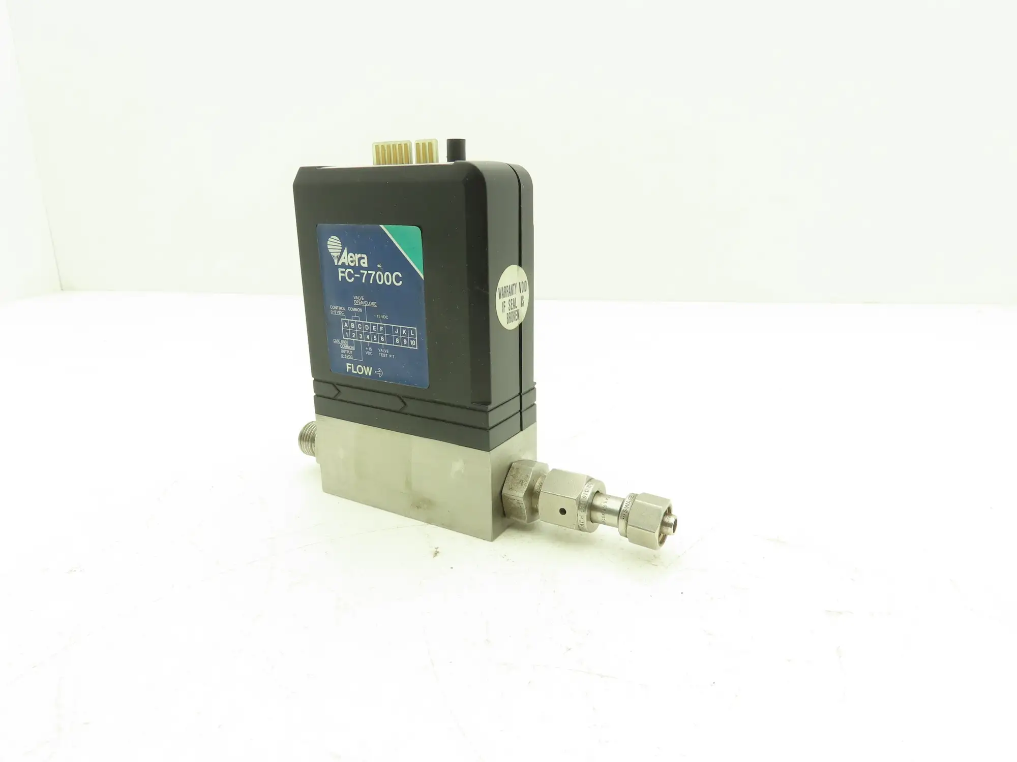 Aera FC-7700C Mass Flow Controller 20 SCCM Stainless Steel Gas FC7700C