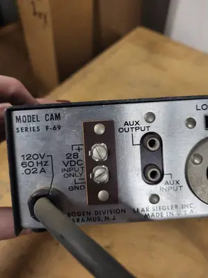 Bogen Solid State Mixer Preamplifier Model CAM Series F-69