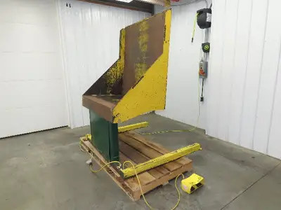 Southworth ZTU-2 Pan Style Container Tilter Lift Table Tipper 2000lbs 85° 50x50"