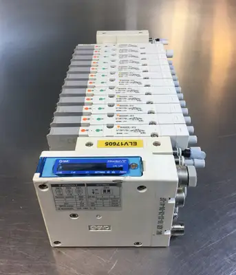 (1) SMC EX260-SEN1 & (12) SMC SV2300R-5FU & (1) SMC BASE UNIT 6B