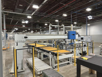 Weeke Models Optimat BST503 and BST507 CNC Through Feed Boring Line