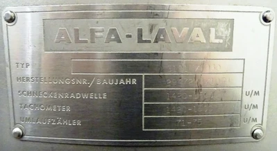 Alfa-Laval 3191M milk separator, 316SS.