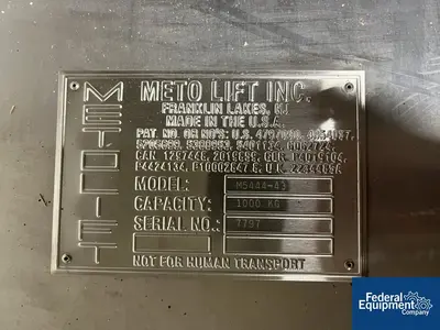 USED Metolift Metolift Bin Lifter, Model M5444-43, S/S