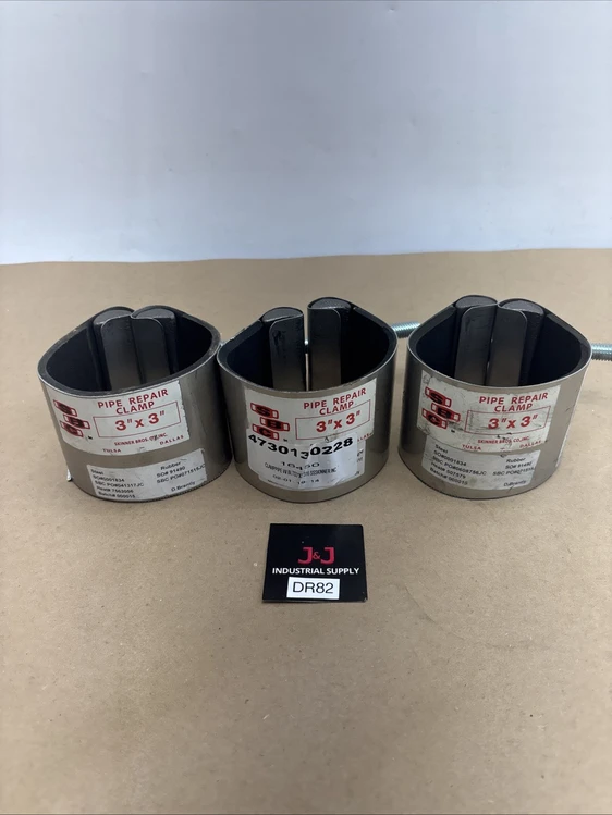 New | in-Stock Richards 3”X3” Pipe Repair Clamp Plumbing Equipment Indiana US | J&J Industrial Supply #925689