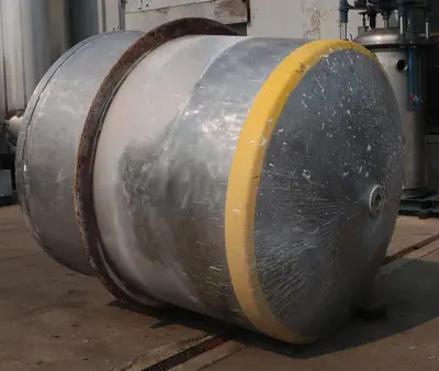 SPC8794  Tank 1500 gallon vertical tank, Stainless Steel, dish