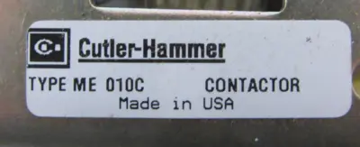 NEW CUTTLER HAMMER ME010C CONTACTOR 30B4376G08