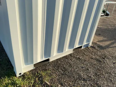 New 10’4” Job Site Storage Container, 10’4” x 6’ x 78-1/2” tall overall, Swing Doors on One End with...