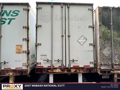 Used 2007 WABASH NATIONAL 53 FT Box Trailers Pennsylvania US | Proxy Equipment #1384937