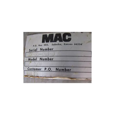 USED MAC STAINLESS STEEL HOPPER - 18 CU. FT.