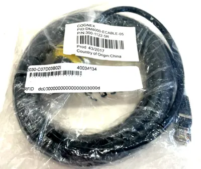 NEW COGNEX 300-1122-5R ETHERNET CABLE 30011225R