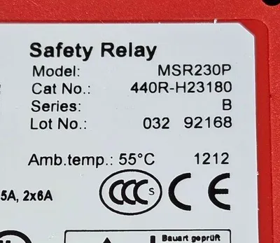 Allen-Bradley 440R-H23180 Ser B. Safety Relay - MSR230P. 3A-16