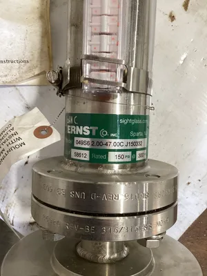 John C. Ernst 049 Magnetic Liquid Level Indicator NEW 049S6 2.00-47.00C J150332