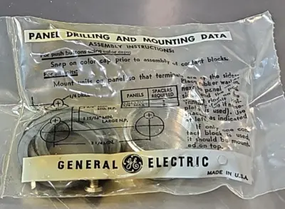 General Electric CR2940UK200AB mushroom push button. Loc4D21